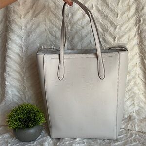 Banana Republic Light Gray Tote Bag